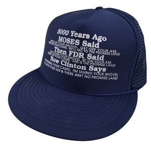 Vintage Moses, FDR, Clinton Taxation Graphic Trucker Hat
